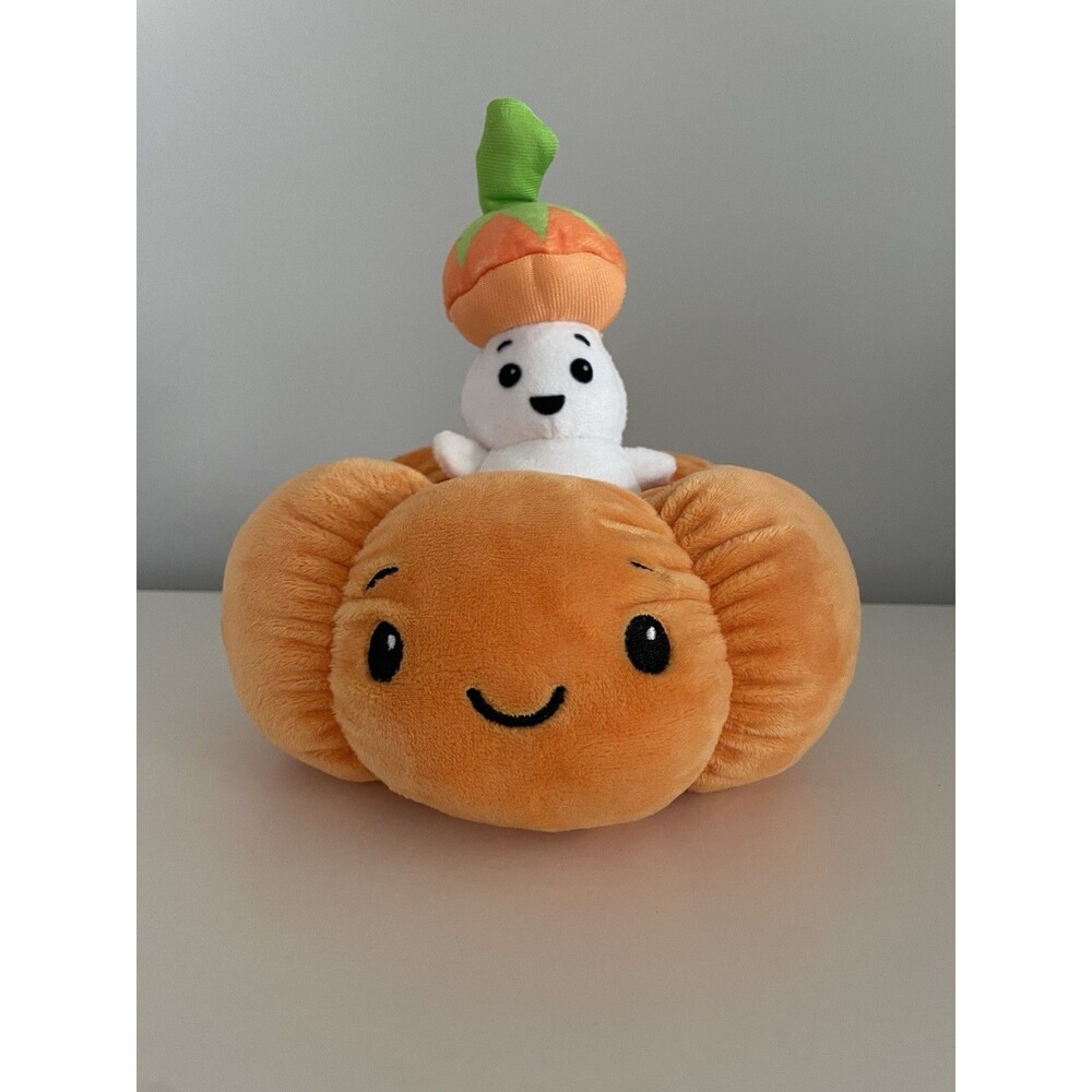 American Greetings Pumpkin Peek A Boo Ghost Plush Toy Halloween
